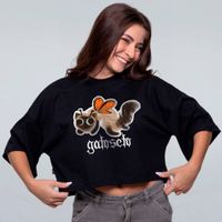 CROPPED OVERSIZED PRETO - GATOSETO