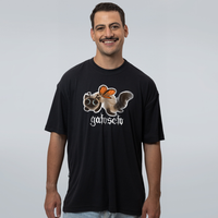 CAMISETA OVERSIZED PRETA - GATOSETO