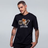 CAMISETA PRETA - GATOSETO