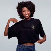 CROPPED OVERSIZED PRETO - A PRÓPRIA CARNE - RITUAL