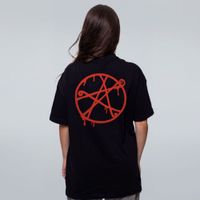 CAMISETA OVERSIZED PRETA - A PRÓPRIA CARNE - RITUAL