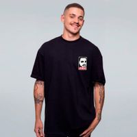 CAMISETA OVERSIZED PRETA - JÁ BORA