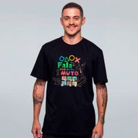 CAMISETA PRETA - FALA QUE EU TE MUTO