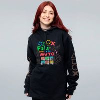 MOLETOM OVERSIZED PRETO - FALA QUE EU TE MUTO