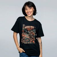 CAMISETA PRETA - ASTRO PUGS