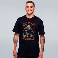 CAMISETA PRETA - EVIL PLANS
