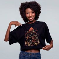 CROPPED OVERSIZED PRETO - SPELLS TO AVOID PEOPLE
