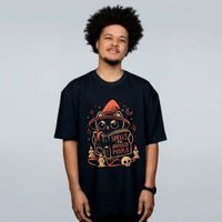 CAMISETA OVERSIZED PRETA - SPELLS TO AVOID PEOPLE