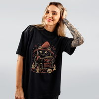 CAMISETA OVERSIZED PRETA - SPELLS TO AVOID PEOPLE