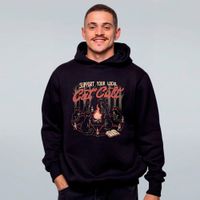MOLETOM PRETO - SUPPORT YOUR LOCAL