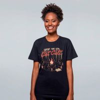 CAMISETA PRETA - SUPPORT YOUR LOCAL
