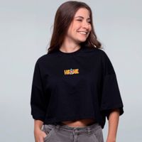 CROPPED OVERSIZED PRETO - COGULANDIA
