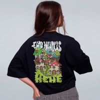 CROPPED OVERSIZED PRETO - COGULANDIA