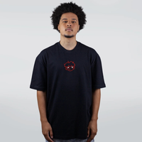 CAMISETA OVERSIZED PRETA - JOKER BRANCO