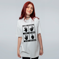CAMISETA OVERSIZED OFF WHITE - ANOTA A DICA