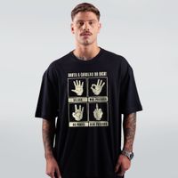 CAMISETA OVERSIZED PRETA - ANOTA A DICA
