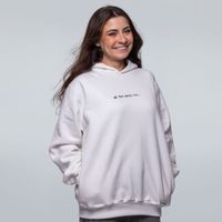 MOLETOM OFF WHITE - SE TEM PEIXE TEM HISTÓRIA
