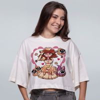 CROPPED OVERSIZED OFF WHITE - PRINCESA SUPER FOFINHA