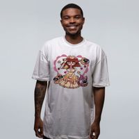 CAMISETA OVERSIZED OFF WHITE - PRINCESA SUPER FOFINHA