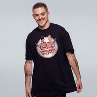 CAMISETA OVERSIZED PRETA - DRAGBOX NA COZINHA