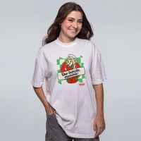 CAMISETA OVERSIZED OFF WHITE - STRAWBERRY