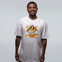 CAMISETA OVERSIZED OFF WHITE - ORANGE