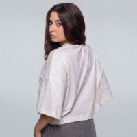CROPPED OVERSIZED OFF WHITE - LEMON