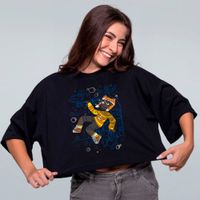CROPPED OVERSIZED PRETO - CADUXINN