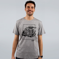 CAMISETA CINZA - OPALA SEIS CILINDROS