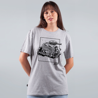 CAMISETA CINZA - OPALA SEIS CILINDROS