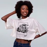 CROPPED OVERSIZED OFF WHITE - OPALA SEIS CILINDROS