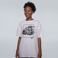 CAMISETA OVERSIZED OFF WHITE - OPALA SEIS CILINDROS