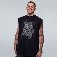 REGATA OVERSIZED PRETA - APZÃO