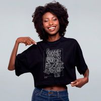 CROPPED OVERSIZED PRETO - APZÃO