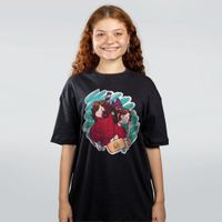 CAMISETA OVERSIZED PRETA - ARTE EM MOVIMENTO