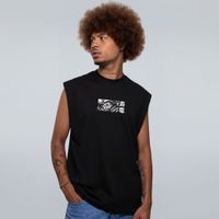 REGATA OVERSIZED PRETA - DRAGÃO MARINHO