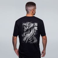 CAMISETA PRETA - DRAGÃO MARINHO