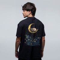 CAMISETA OVERSIZED PRETA - GATO ZZZ