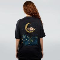 CAMISETA OVERSIZED PRETA - GATO ZZZ