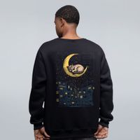 MOLETOM BÁSICO PRETO - GATO ZZZ