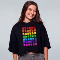 CROPPED OVERSIZED PRETO - SAPO GUMMY