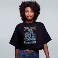 CROPPED OVERSIZED PRETO - CARRO PARADO