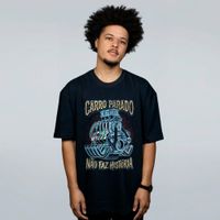 CAMISETA OVERSIZED PRETA - CARRO PARADO