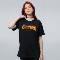 CAMISETA PRETA - FLAME