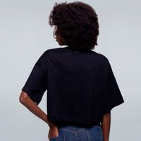 CROPPED OVERSIZED PRETO - MÁQUINA DO TEMPO