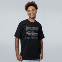 CAMISETA OVERSIZED PRETA - MÁQUINA DO TEMPO