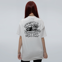CAMISETA OVERSIZED OFF WHITE - CULTURA CARBURADA