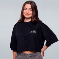 CROPPED OVERSIZED PRETO - CULTURA CARBURADA
