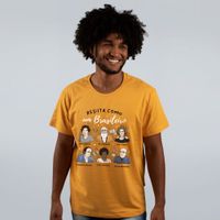 CAMISETA MOSTARDA - RESISTA COMO UM BRASILEIRO