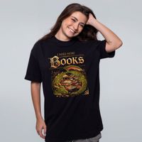 CAMISETA OVERSIZED PRETA - I NEED MORE BOOKS
